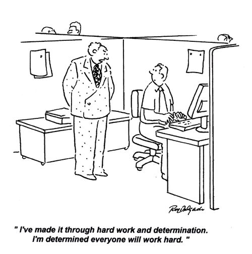 'I've made it through hard work and determination. I'm determined everyone will work hard.'