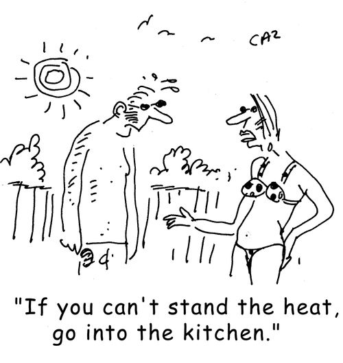 'Can't stand the heat, go into the kitchen.'