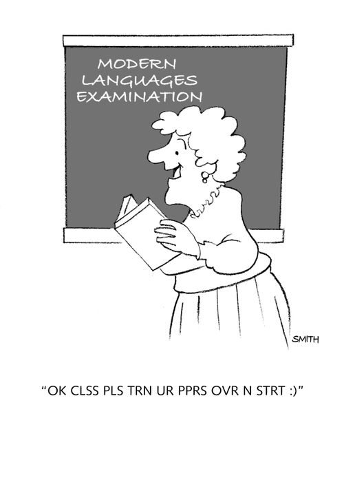 "Ok clss pls trn ur pprs ovr n strt :)"