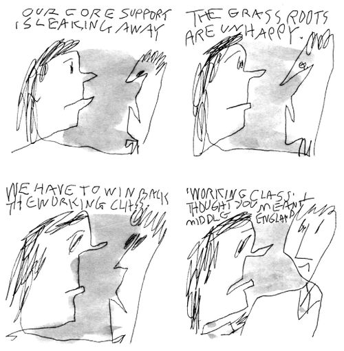 Politician misunderstanding the needs of the working class