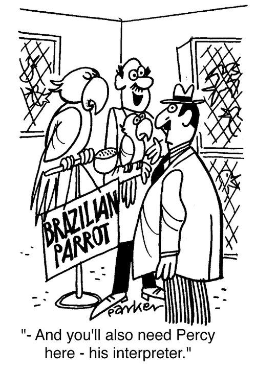 "..and you'll also need Percy here, his interpreter"