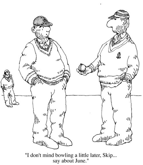 Bowler requests permission from skipper to bowl