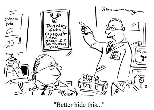 'Better hide this...'