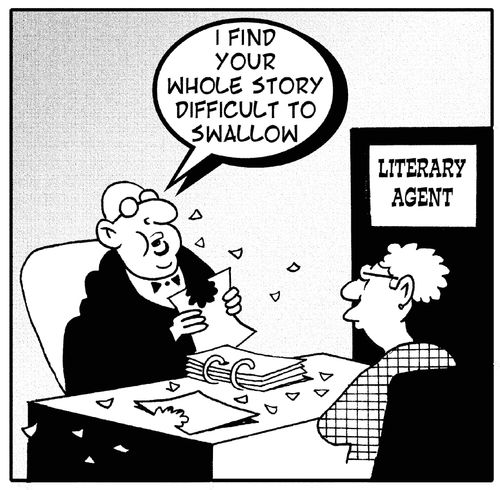 'I find your whole story difficult to swallow,' Literary Agent.