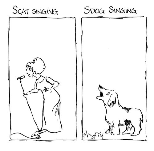 Scat Singing/Sdog singing.