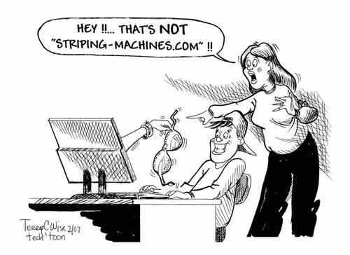 "Hey!  That's not striping machines.com!"