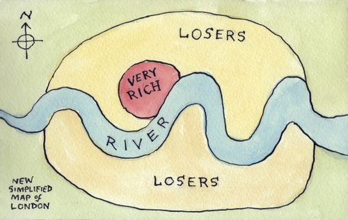 Simplified Map of London.