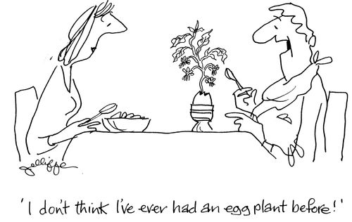 'I don't think I've ever had an eggplant before!'