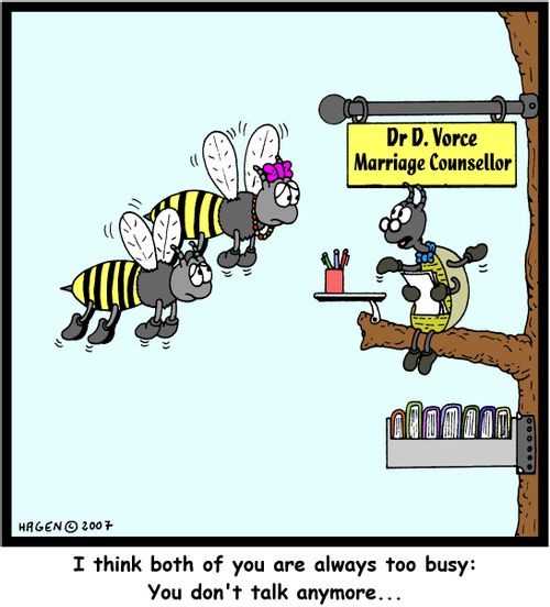 'I think both of you are always too busy: You don't talk anymore...'