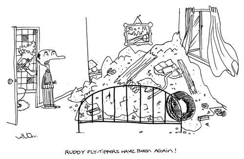 'Ruddy Fly Tippers Have Been Again!'