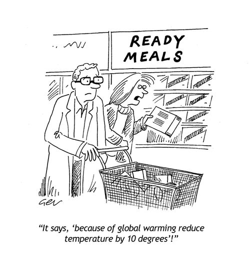 'Becuase of global warming reduce by 10 degrees!'
