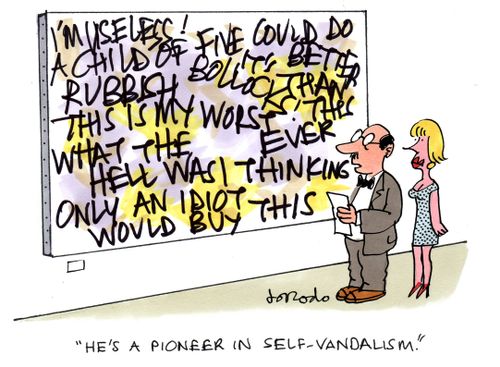 'He's a pioneer in self-vandalism.'