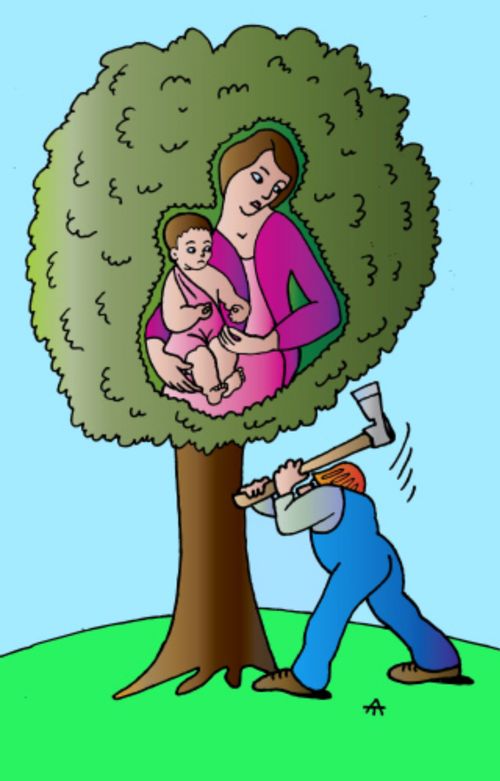 Cutting Down Mother Nature