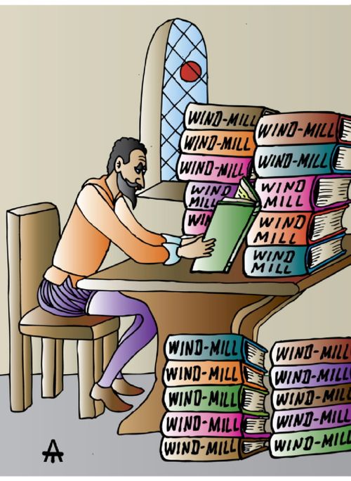 Don Quixote and books