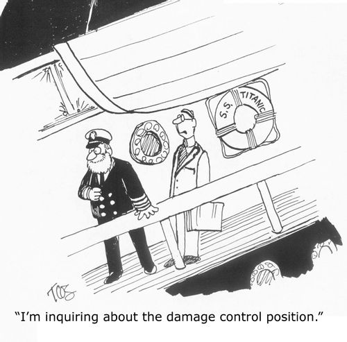 'I'm inquiring about the damage control position.'