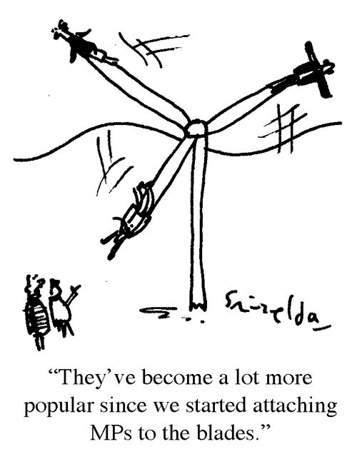 'They've become a lot more popular since we started attaching MPs to the blades.'