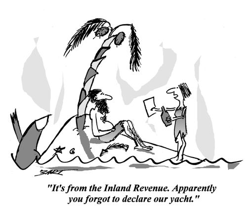 'It's from Inland Revenue. Apparently you forgot to declare our yacht.'