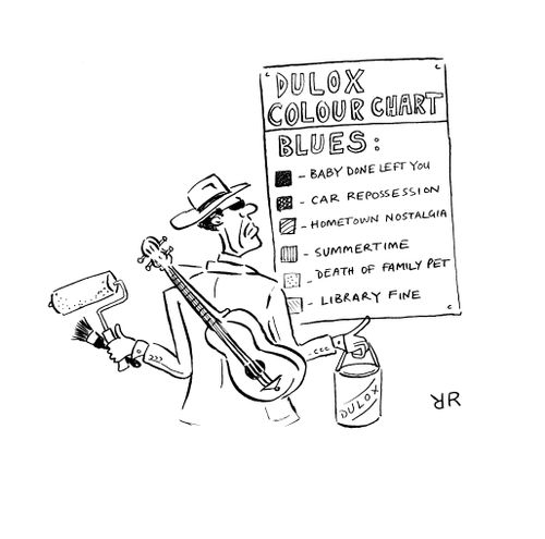 Blues Paint Chart.