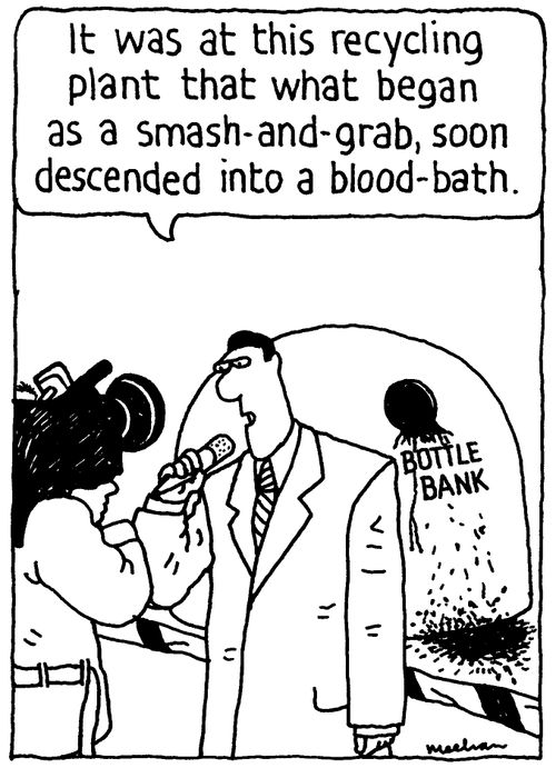 'It was at this recycling plant that what began as a smash-and-grab, soon descended into a blood-bath.'