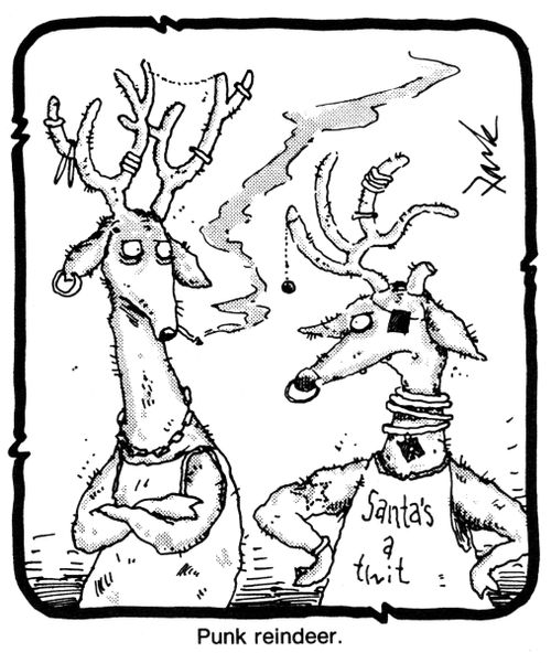 Punk reindeer.