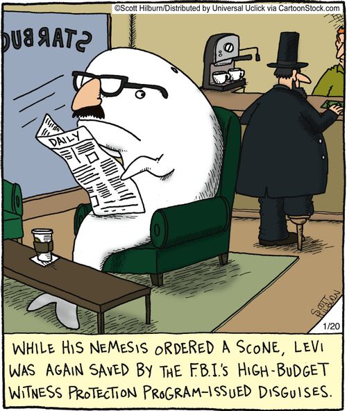 The F,B,I's high-budget witness protection program-issued disguises,