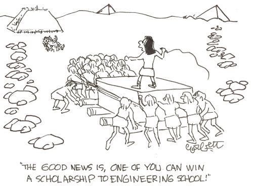 'The good new3s is, one of you can win a scholarship to engineering school!'