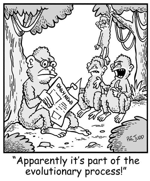 'Apparently it's part of the evolutionary process!'