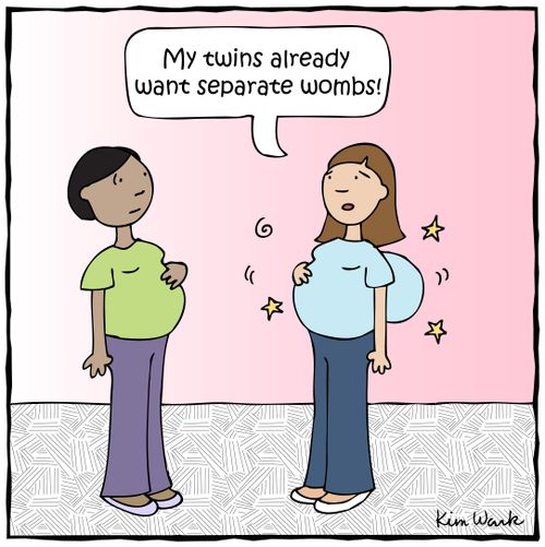 'My twins already want separate wombs!'