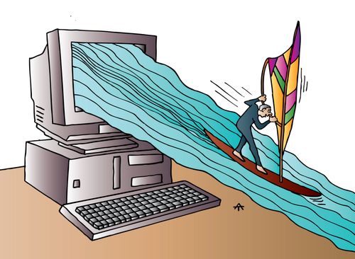 Computer Surfer.