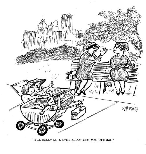 'This buggy gets only about one mile per gal.'