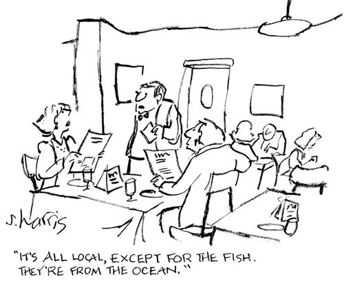 'It's all local, except for the fish. They're from the ocean.'