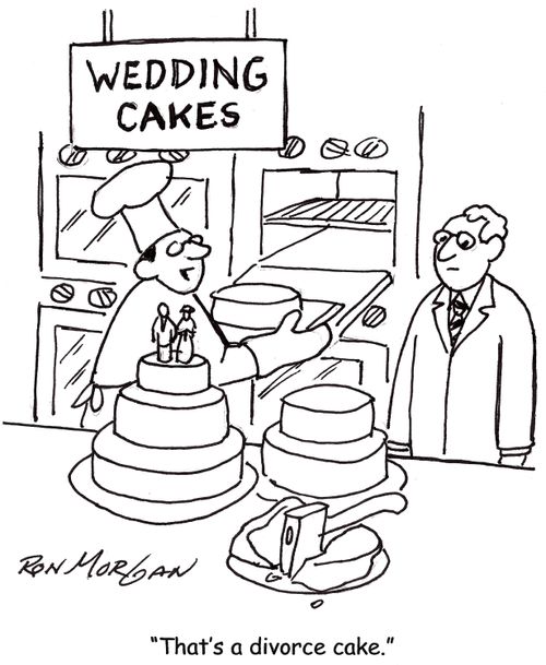 'That's a divorce cake.'