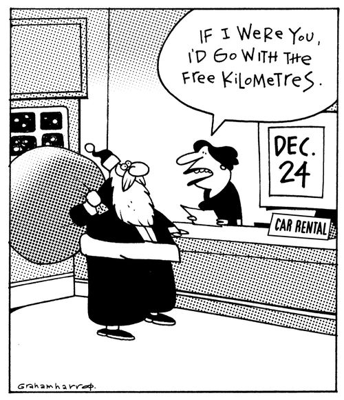 'If I were you, I'd go with the free kilometres.'