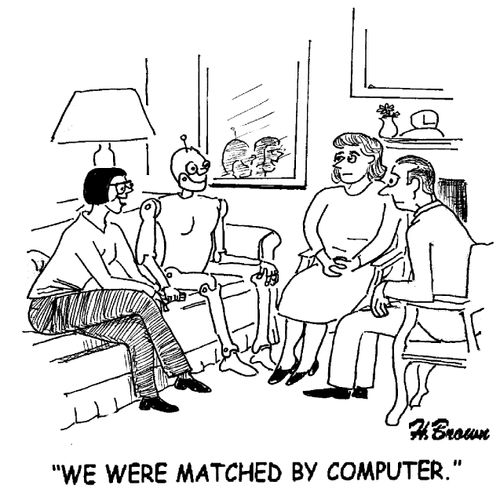'We were matched by computer.'