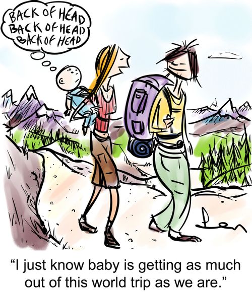 'I just know baby is getting as much out of this world trip as we are.'
