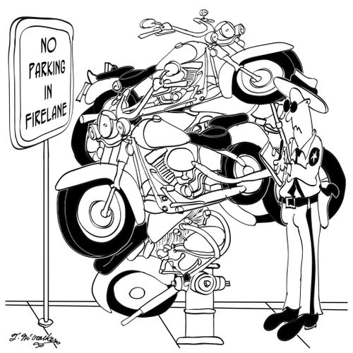 No Parking in Firelane.