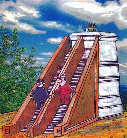 An elevator to some dynamite.