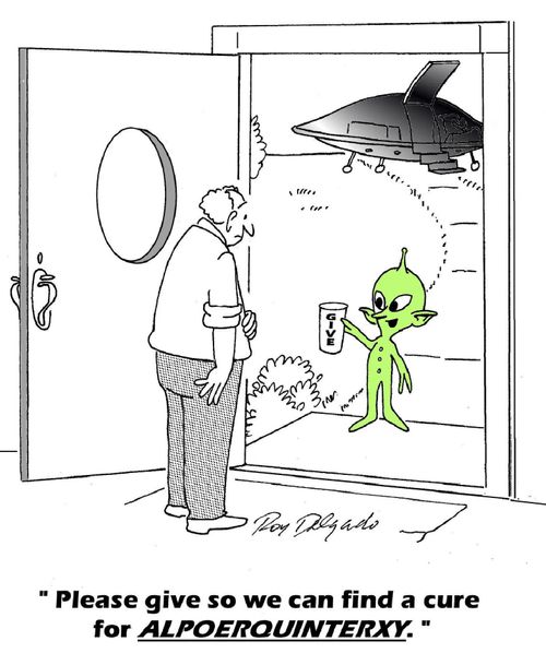 'Please give so we can find a cure for ALPOERQUINTERXY.'