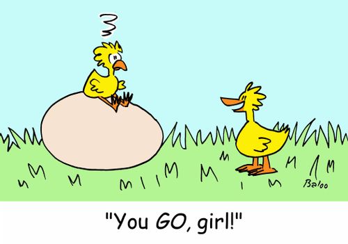 'You GO, girl!'