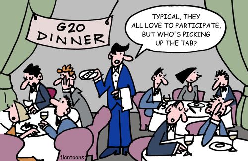 Typical, they all love to participate, but who's picking up the tab?