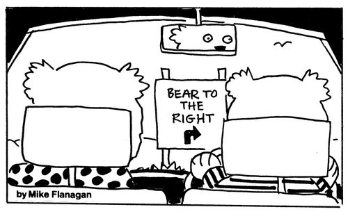 Bear to the Right.