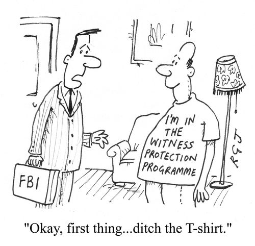 'Okay, first thing...ditch the T-shirt.'