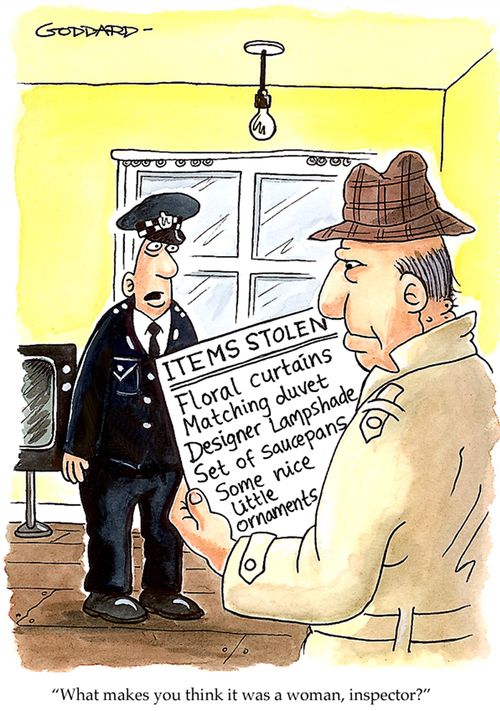 'What makes you think it was a woman, inspector?'