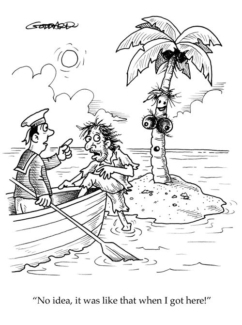 'No idea, it was like that when I got here!'