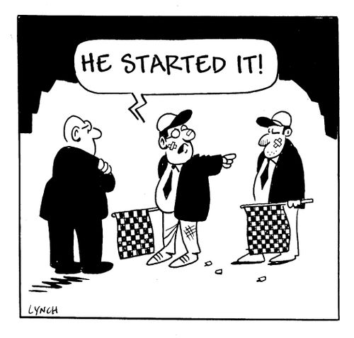 He started it.