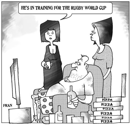 'He's preparing for the Rugby World Cup.'