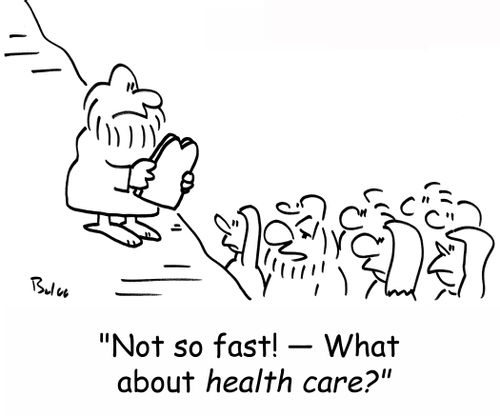 'Not so fast - What about health care?'