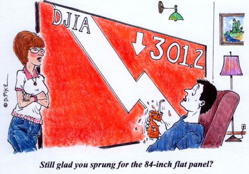 'Still glad you sprung for the 84-inch flat panel?'
