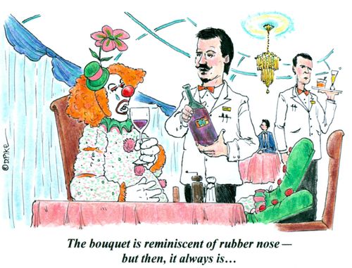 'The bouquet is reminiscent of rubber nose - but then, it always is...'