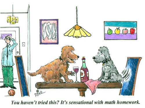 'You haven't tried this? It's sensational with math homework.'